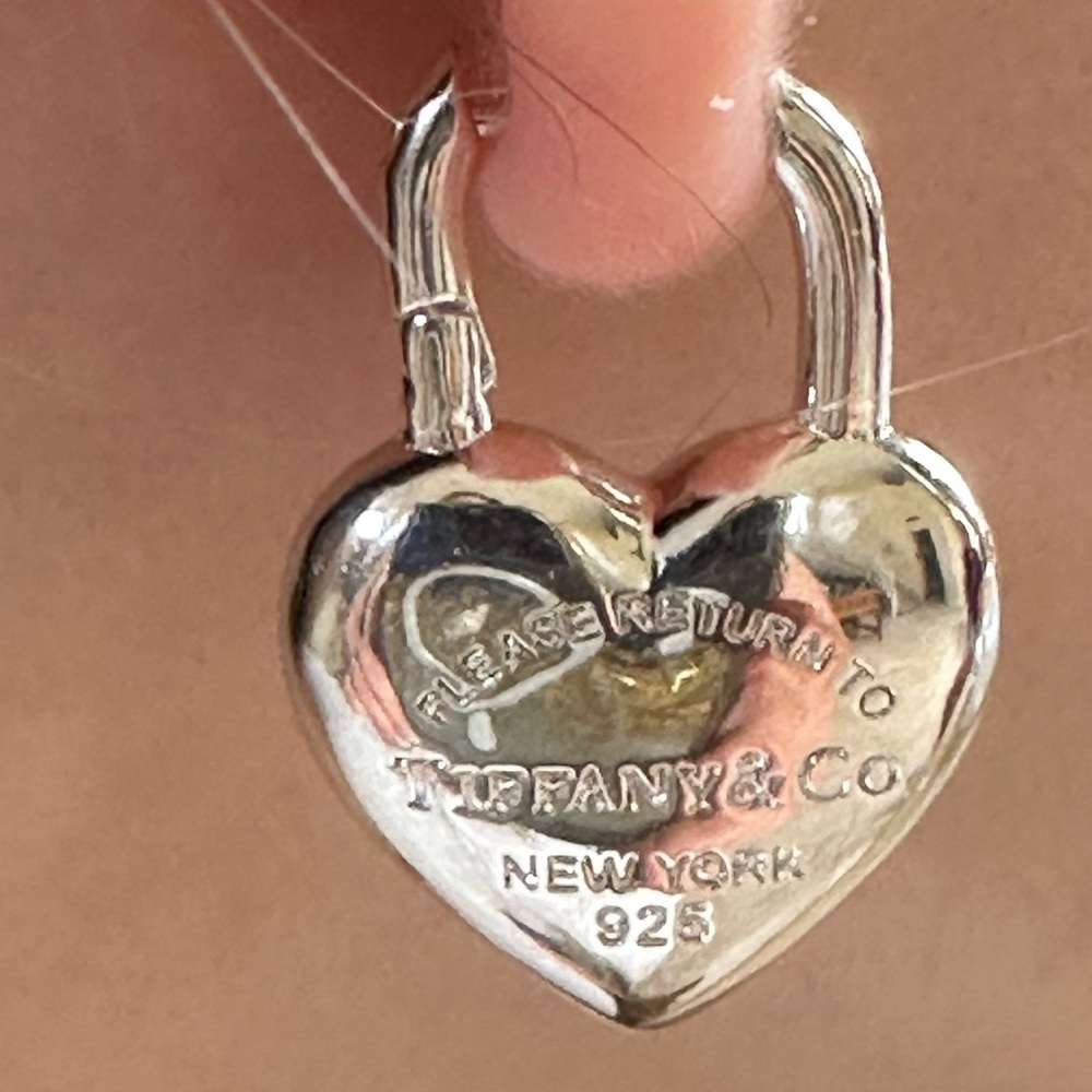 Tiffany & Co. Silver Heart Earrings 100% Authentic - Picture 7 of 10